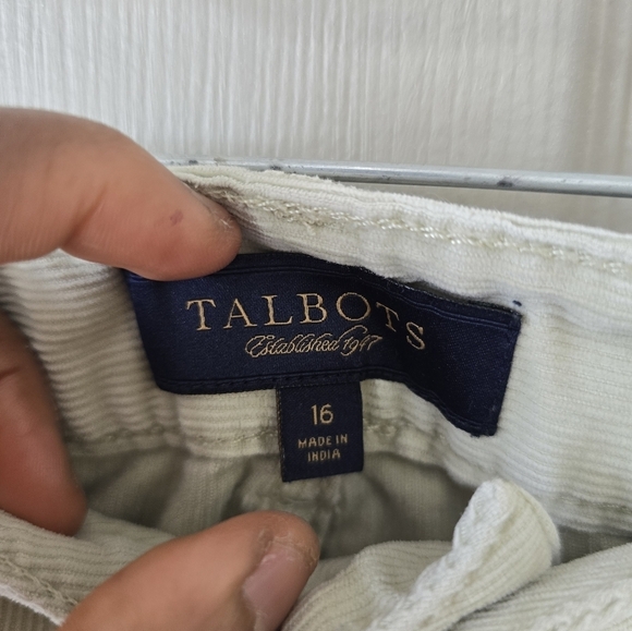 Talbots Courdory Pants Women Size 16 Gray Signature Ankle Retro Casual Logo - Picture 6 of 12